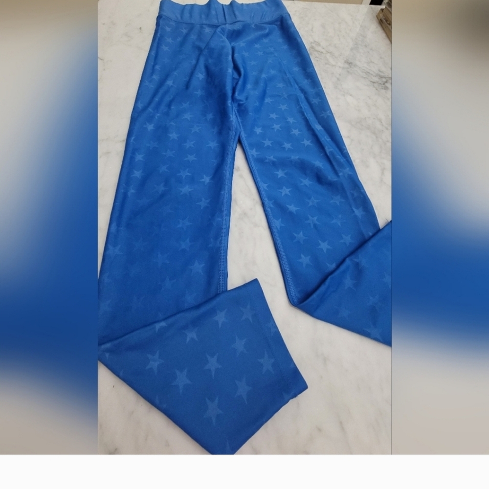 Carbon38 High Rise Legging In Star Takara Shine Cobalt Blue Sz Xs